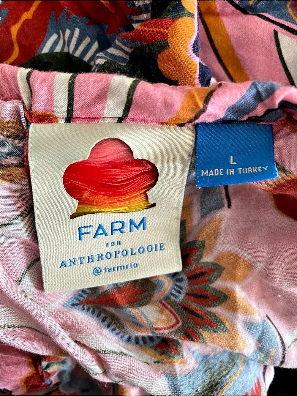 Farm Rio Pink Abstract Mini Dress Size Large - Picture 3 of 5
